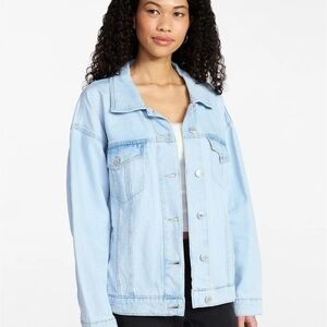 No Boundries Light Blue Cotton Jeans Denim Jacket Size M for Women